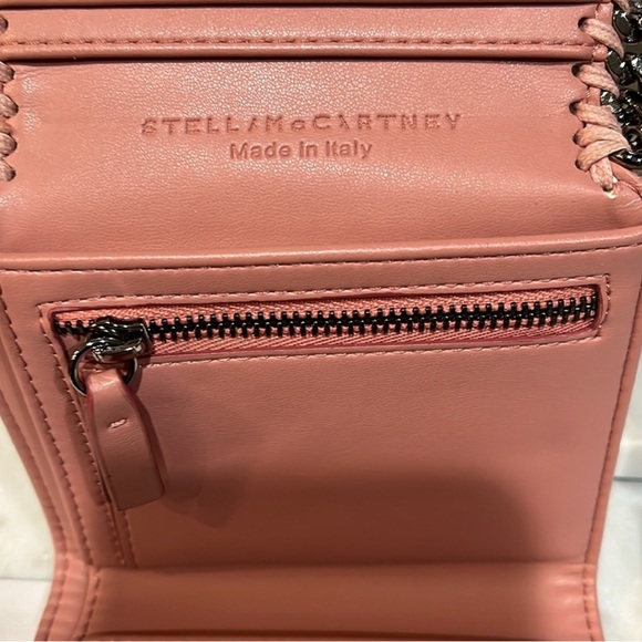 Stella McCartney Falabella small flap wallet pink EUC - Picture 7 of 11